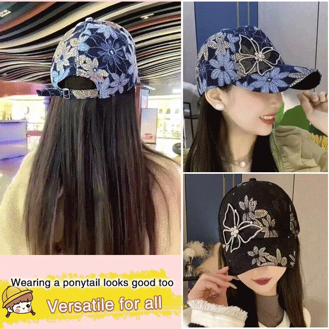 🧢 59% RABATT! 🦋 Mesh-Diamant-Schmetterling-Baseballkappe – Atmungsaktiv, Verstellbare Passform & Perfekt Für Einen Leichten, Trendigen Look ☀️