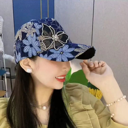 🧢 59% RABATT! 🦋 Mesh-Diamant-Schmetterling-Baseballkappe – Atmungsaktiv, Verstellbare Passform & Perfekt Für Einen Leichten, Trendigen Look ☀️