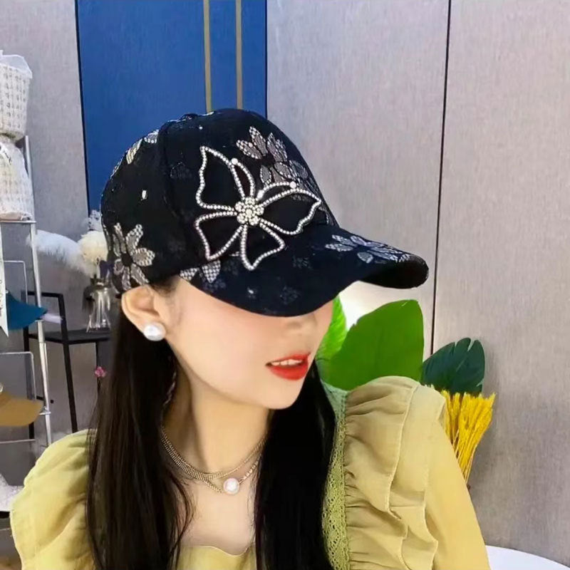 🧢 59% RABATT! 🦋 Mesh-Diamant-Schmetterling-Baseballkappe – Atmungsaktiv, Verstellbare Passform & Perfekt Für Einen Leichten, Trendigen Look ☀️