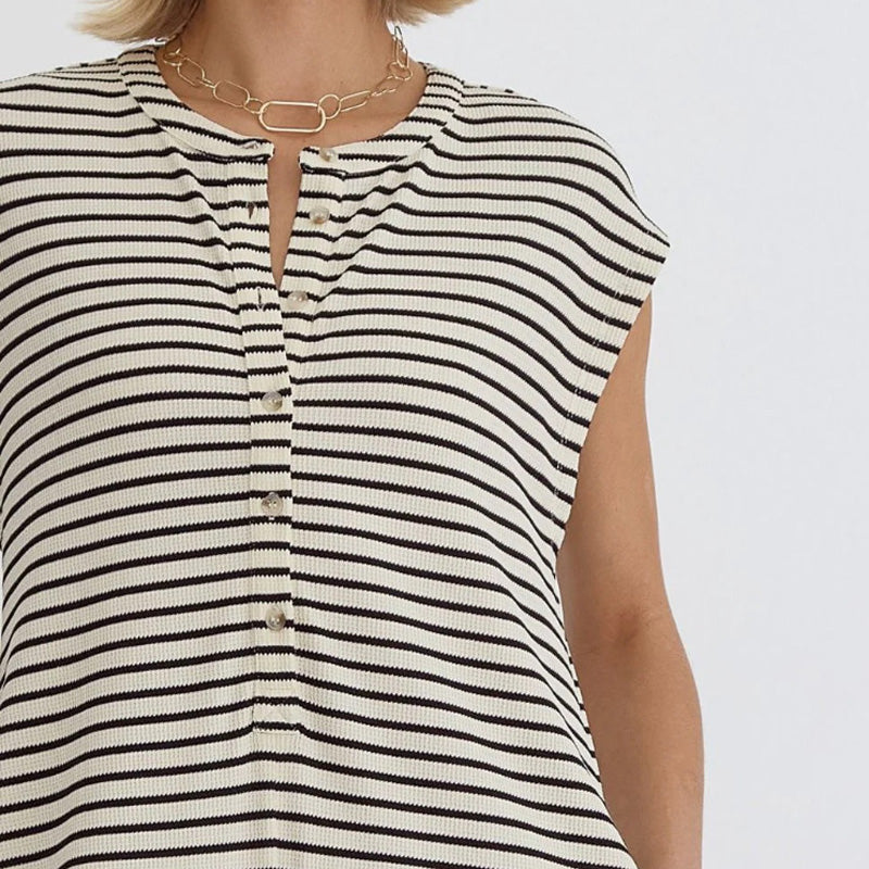 🌞50% Rabatt!☕️Oversized Streifen-Jumpsuit: Luftig, Zeitlos & Absolut Bequem