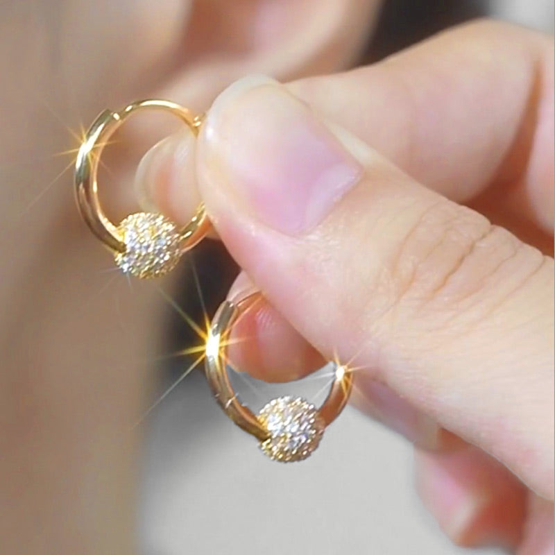 💎 Schmuck-Special: 1+1 gratis! ✨ Goldene Kugelohrringe – Elegant, verspielt & immer passend 👗🎉