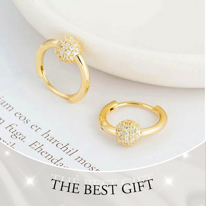 💎 Schmuck-Special: 1+1 gratis! ✨ Goldene Kugelohrringe – Elegant, verspielt & immer passend 👗🎉