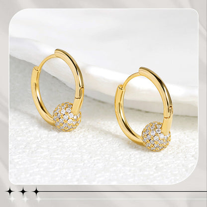 💎 Schmuck-Special: 1+1 gratis! ✨ Goldene Kugelohrringe – Elegant, verspielt & immer passend 👗🎉