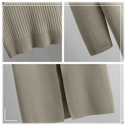 ⏳Begrenzte Zeit 50% Rabatt💥3-teiliges Set - Herbstliche ärmellose Weste & Strickjacke & Hose