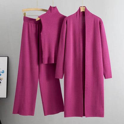 ⏳Begrenzte Zeit 50% Rabatt💥3-teiliges Set - Herbstliche ärmellose Weste & Strickjacke & Hose