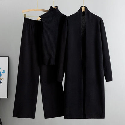 ⏳Begrenzte Zeit 50% Rabatt💥3-teiliges Set - Herbstliche ärmellose Weste & Strickjacke & Hose