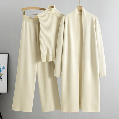 ⏳Begrenzte Zeit 50% Rabatt💥3-teiliges Set - Herbstliche ärmellose Weste & Strickjacke & Hose