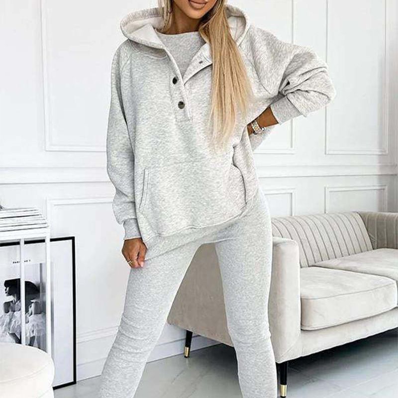 ⏳Zeitlich begrenztes Sonderangebot €33,98⏰Lässiger und bequemer Sweatshirt-Anzug mit Kapuze