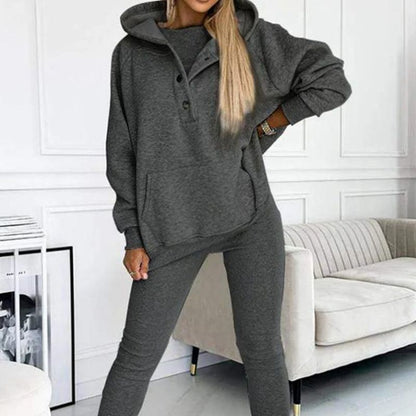 ⏳Zeitlich begrenztes Sonderangebot €33,98⏰Lässiger und bequemer Sweatshirt-Anzug mit Kapuze