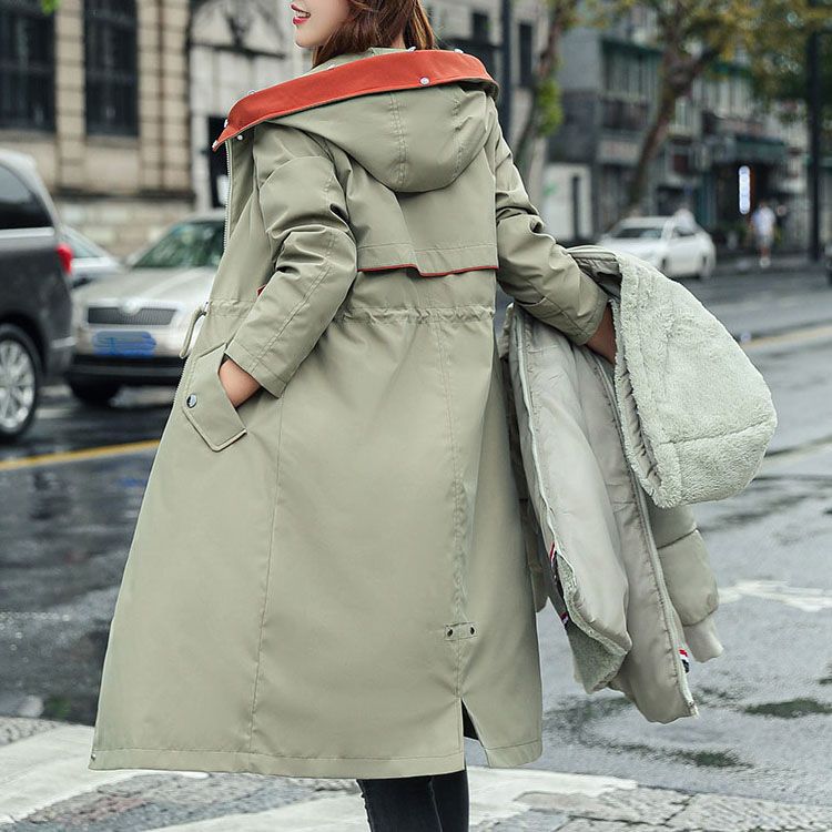✨Damen Winterparka mit Kapuze und warmem Fellkragen