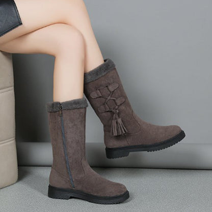 Letzte Chance: Winterschlussverkauf 🛍️✨ Warme Damenstiefel mit seitlichem Reißverschluss