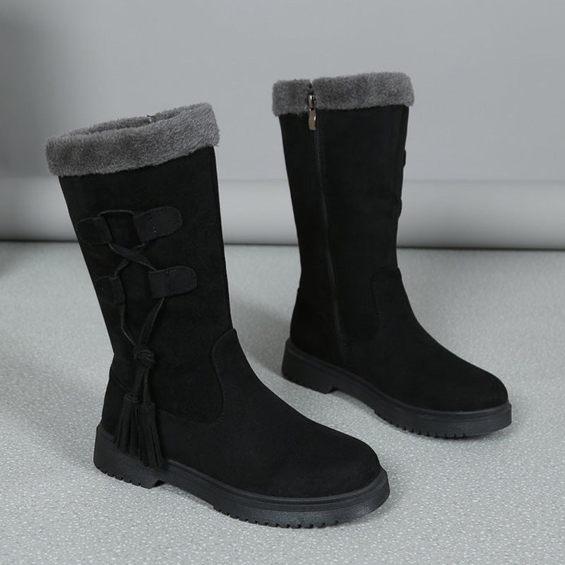 Letzte Chance: Winterschlussverkauf 🛍️✨ Warme Damenstiefel mit seitlichem Reißverschluss