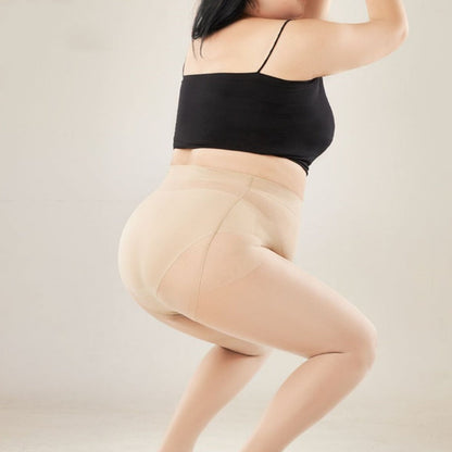 1+1 gratis 🎁Dünne, reißfeste Strumpfhose mit hohem Bund in großen Größen