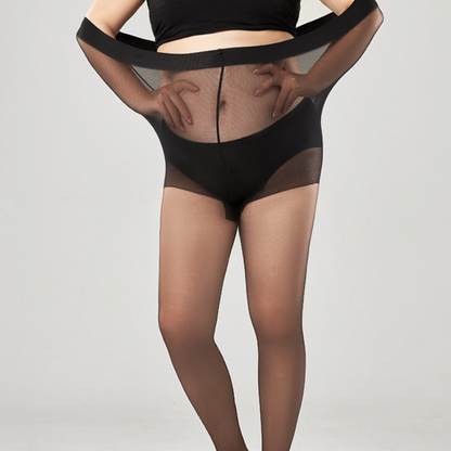 1+1 gratis 🎁Dünne, reißfeste Strumpfhose mit hohem Bund in großen Größen