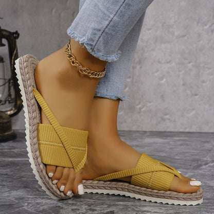 58 % Rabatt! 👡 Modische Zehentrenner | Leicht & flexibel + Gepolsterte Einlegesohle – Must-have für Strandurlaub & Pool 🌊☀️
