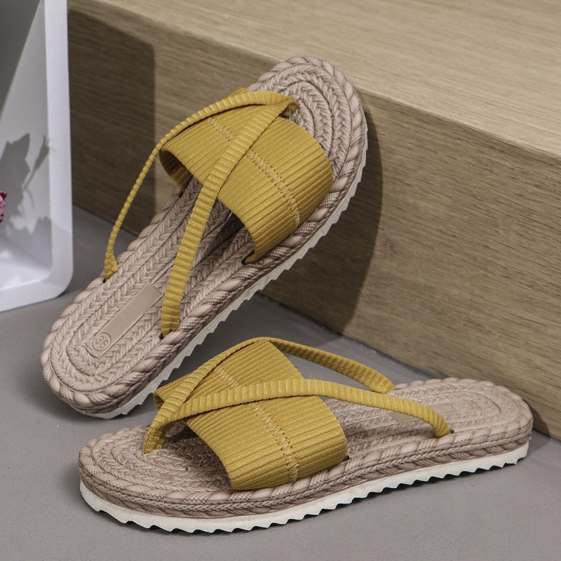 58 % Rabatt! 👡 Modische Zehentrenner | Leicht & flexibel + Gepolsterte Einlegesohle – Must-have für Strandurlaub & Pool 🌊☀️