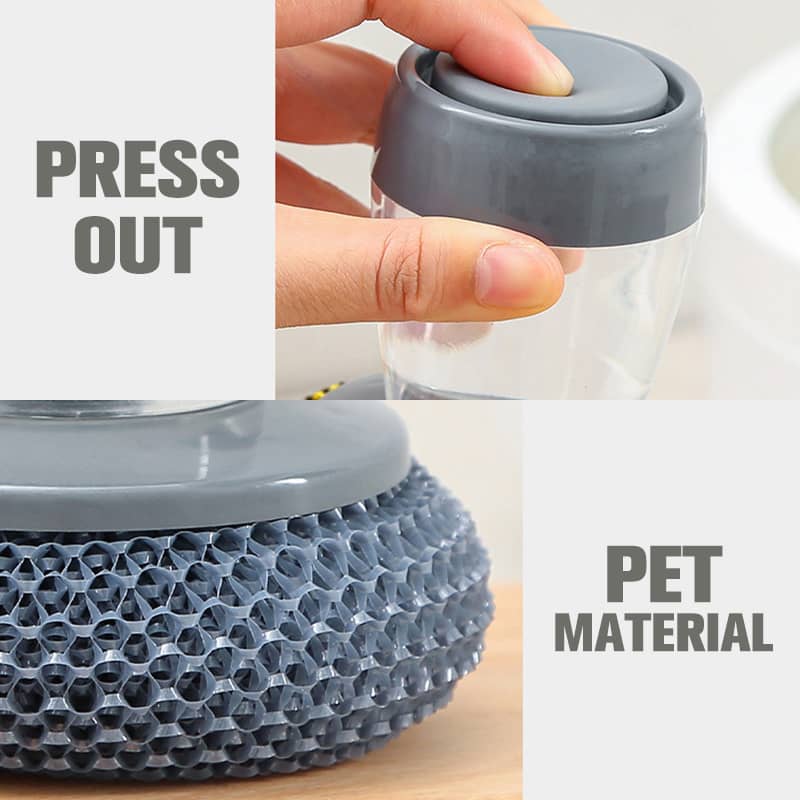 📢📢50 % Rabatt!! ⏰ Palm Bürste Abwaschbürste mit Integriertem Spülmittelspender – Praktisch, Ergonomisch & Ideal Für Effizientes Spülen In Der Küche 💧