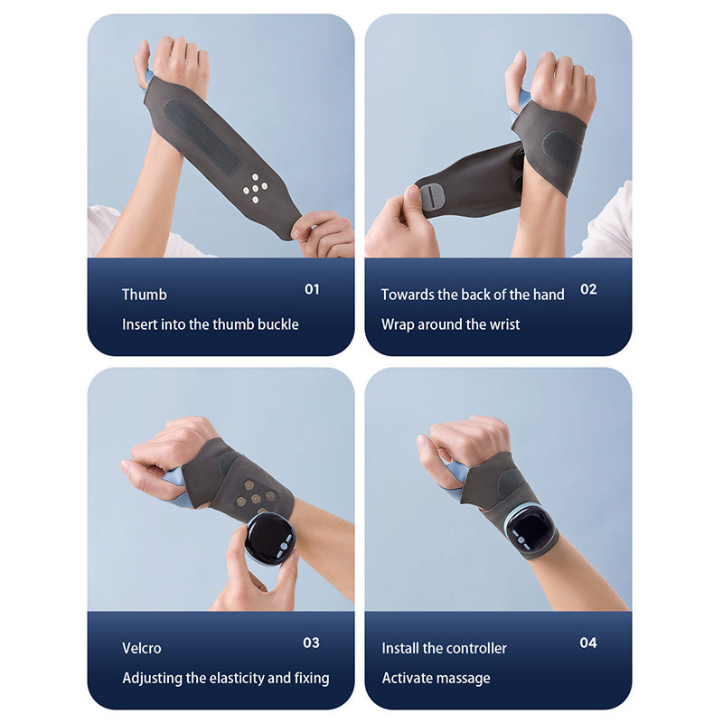 ✨HEISSER ABVERKAUF 50% RABATT✨Beheizbare Handgelenkbandage mit elektrischem Massagegerät