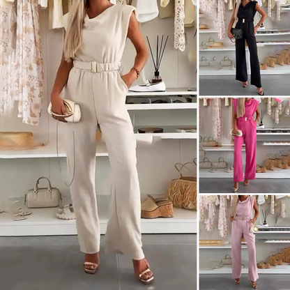 ⏰ 50 % Rabatt für kurze Zeit! 💫  Elegante Fallover-Jumpsuit – streckt die Figur, schmeichelt der Silhouette und meistert jeden Anlass mit nur einem Teil ✨