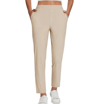 ⏳Begrenzte Zeit 50% Rabatt💥Elastische Damenhose mit hoher Taille und Reißverschlusstaschen
