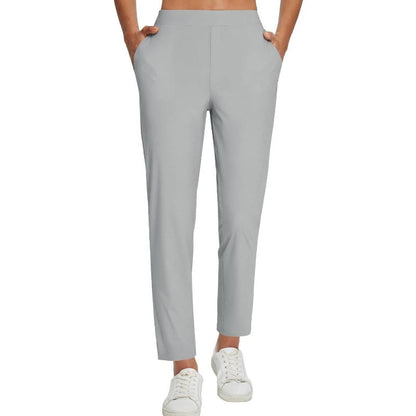 ⏳Begrenzte Zeit 50% Rabatt💥Elastische Damenhose mit hoher Taille und Reißverschlusstaschen