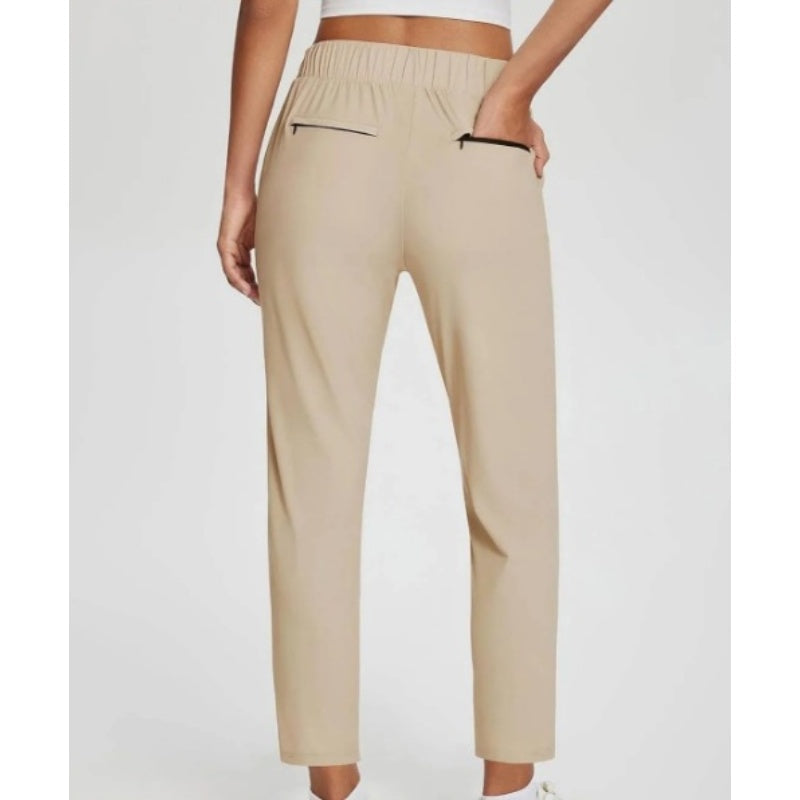 ⏳Begrenzte Zeit 50% Rabatt💥Elastische Damenhose mit hoher Taille und Reißverschlusstaschen