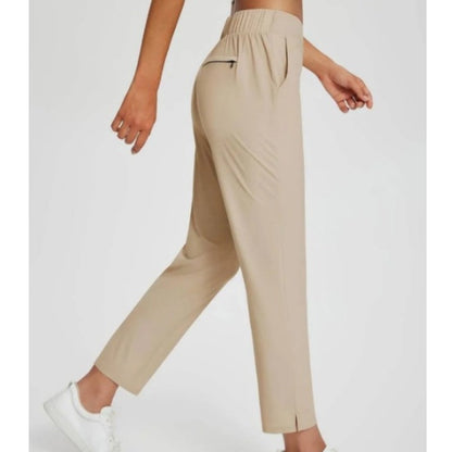 ⏳Begrenzte Zeit 50% Rabatt💥Elastische Damenhose mit hoher Taille und Reißverschlusstaschen