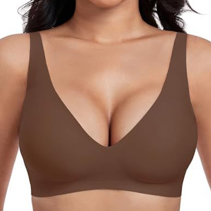 ⏳LIMITED: 2+1 gratis 🎁 Nahtloser Push-up-BH – tiefe V-Form, bügellos ✨ | TOP 2025