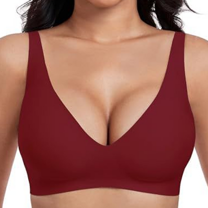 ⏳LIMITED: 2+1 gratis 🎁 Nahtloser Push-up-BH – tiefe V-Form, bügellos ✨ | TOP 2025