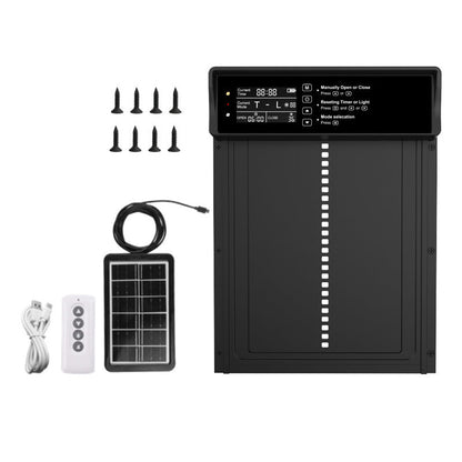 🔥🔥Neu erhältlich 50% RABATT🎁Solarbetriebene automatische Hühnerstalltür