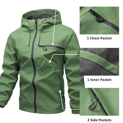 🔥 Wenige auf Lager – 50 % Rabatt! Leichte Übergangsjacke mit Taschen – bequeme Passform, wind- & wasserabweisend – perfekt für Frühling, Herbst & milde Wintertage 🧥💨🌦️