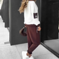🎉KOSTENLOSER VERSAND🎉 Color-Block Pullover Hoodie & Jogginghose Set