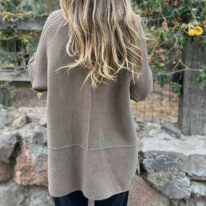 ❄️🍂Mittellanger Damenrock mit doppelten Knöpfen und Revers