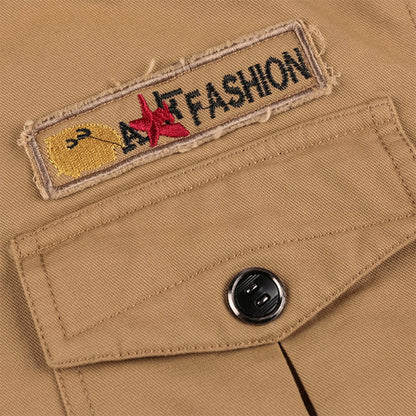 🔥 LETZTER TAG AKTION - 50 % RABATT 🔥 Herren-Winterkapuzenjacke aus Baumwolle mit Militärstil und Kordelzug - Komfort und Stil vereint