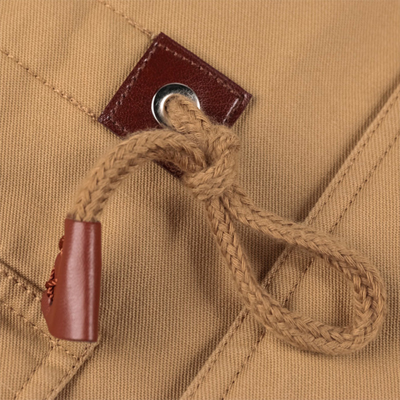 🔥 LETZTER TAG AKTION - 50 % RABATT 🔥 Herren-Winterkapuzenjacke aus Baumwolle mit Militärstil und Kordelzug - Komfort und Stil vereint