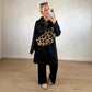 Übergroßes langes Kapuzenkleid für Damen mit Taschen