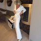 💃🌟Elegantes Set aus Oberteil und Hose mit weitem Bein✨