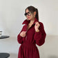 Cozy Warm Zip Front Jumpsuit