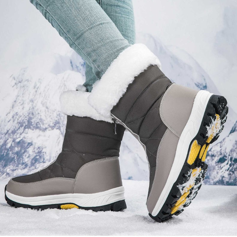 🔥🚀Kostenloser Versand💝👢Rutschfeste, warme Schneestiefel mit Reißverschluss für Damen✨
