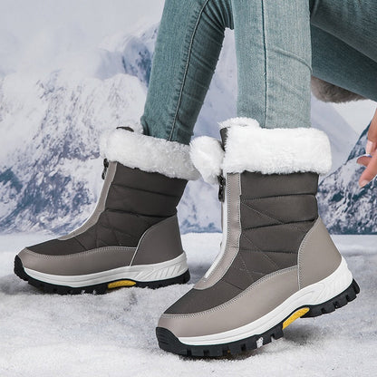 🔥🚀Kostenloser Versand💝👢Rutschfeste, warme Schneestiefel mit Reißverschluss für Damen✨