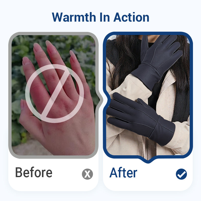 🔈60% Rabatt🧤Warme, weich gefütterte Handschuhe mit verlängerter Stulpe🔥