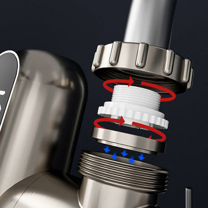 Elektrischer Warmwasserhahn ohne Installation mit Digitalanzeige