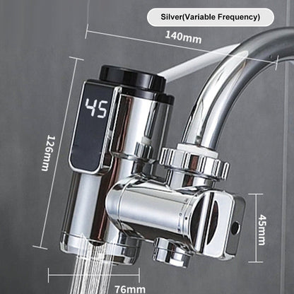 Elektrischer Warmwasserhahn ohne Installation mit Digitalanzeige