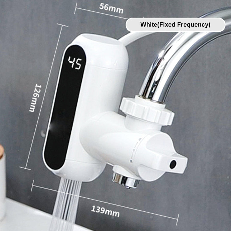 Elektrischer Warmwasserhahn ohne Installation mit Digitalanzeige