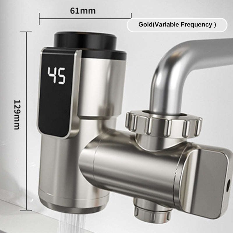 Elektrischer Warmwasserhahn ohne Installation mit Digitalanzeige