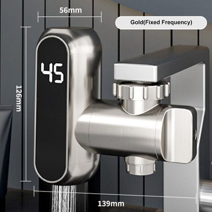 Elektrischer Warmwasserhahn ohne Installation mit Digitalanzeige
