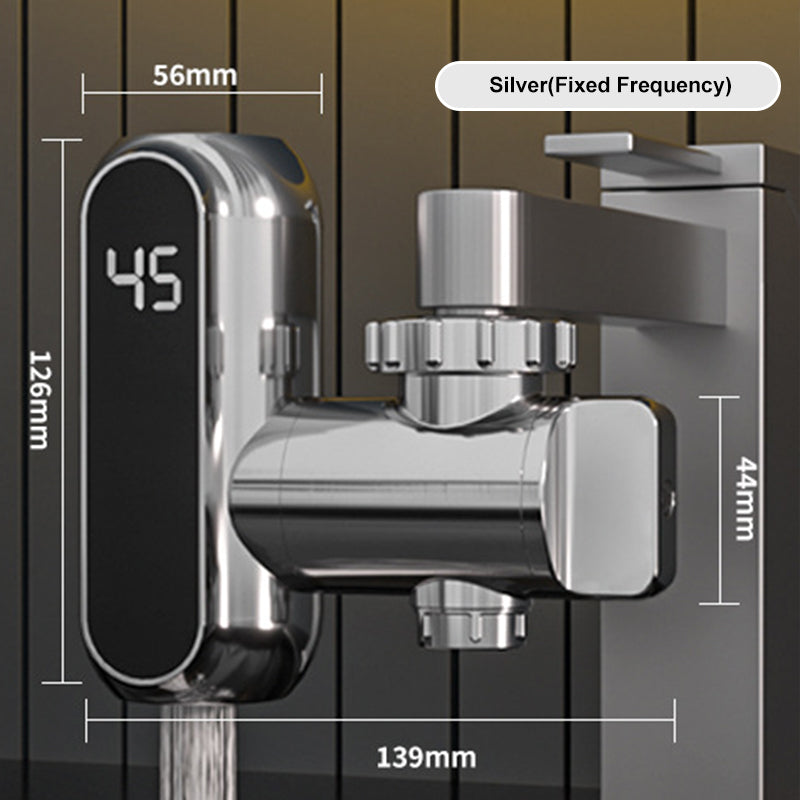 Elektrischer Warmwasserhahn ohne Installation mit Digitalanzeige