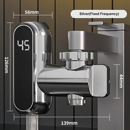 Elektrischer Warmwasserhahn ohne Installation mit Digitalanzeige