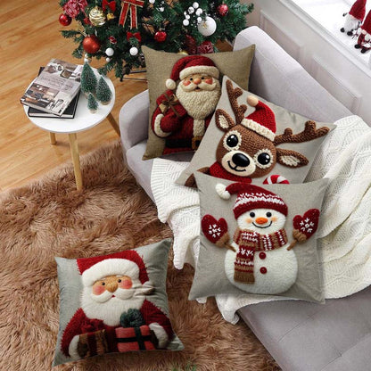 🔥Solange der Vorrat reicht 40 % Rabatt!🎄Festlicher Weihnachtsfigur-Kissenbezug