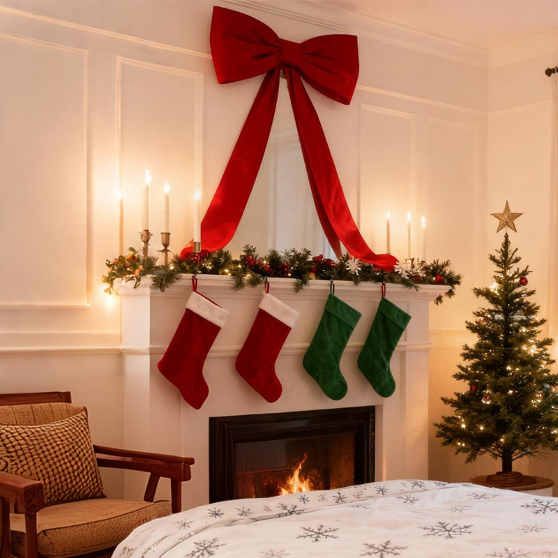 🎀 Riesige Weihnachtsbaumschleife – Für ein unvergessliches Weihnachtsfest!